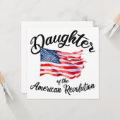 アメリカ独立革命の娘 DAR アメリカ史 カード (正面/裏面インサイチュ)