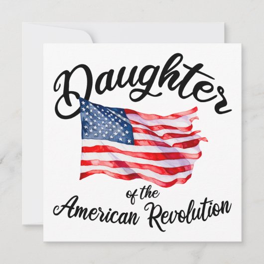 アメリカ独立革命の娘 DAR アメリカ史 カード (正面)