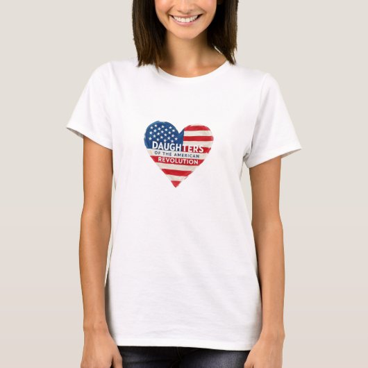 アメリカ独立革命の娘 DAR US 歴史 Tシャツ (正面)