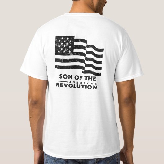 アメリカ独立革命の息子たち アメリカ史 Tシャツ (裏面)