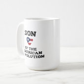 アメリカ独立革命の息子 USA Star Eagle Dad コーヒーマグカップ (正面左)