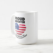 アメリカ独立革命娘たちの誇り高き愛国者 コーヒーマグカップ (正面左)