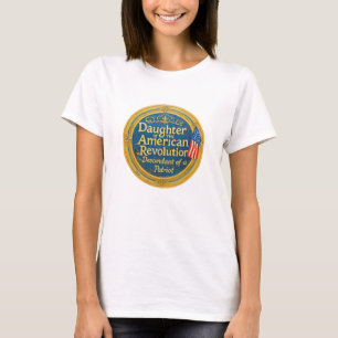 アメリカ独立革命娘愛国者子孫 Tシャツ