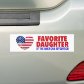 アメリカ独立革命娘DAR バンパーステッカー (車上)