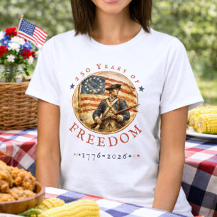 アメリカ独立革命250周年記念フリーダム Tシャツ