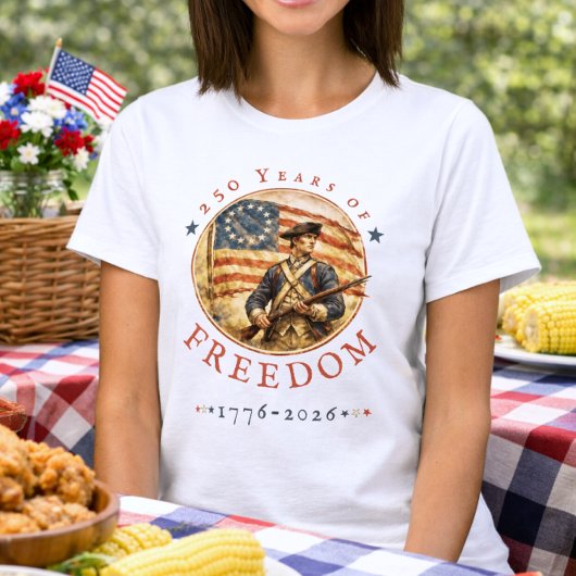 アメリカ独立革命250周年記念フリーダム Tシャツ