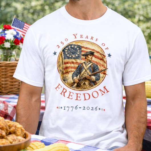 アメリカ独立革命250周年記念リボリューショナリーソルジャー自由 Tシャツ