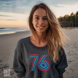 アメリカ独立1776レトロ愛国主義デザイン Tシャツ
