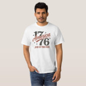 アメリカ独立1776年の自由シャツ Tシャツ (正面フル)
