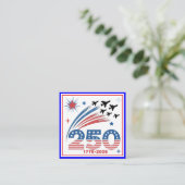 アメリカ独立250周年お祝いデザイン エンクロージャーカード (スタンド正面)