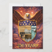 アメリカ独立250周年グレートアメリカンイーグルシールド 招待状 (正面)