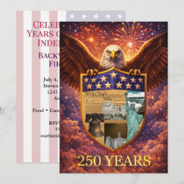 アメリカ独立250周年グレートアメリカンイーグルシールド 招待状