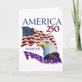 アメリカ独立250周年ハゲワシフリーダムフラグ カード