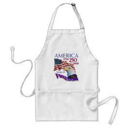 アメリカ独立250周年ハゲワシ入り自由の旗 スタンダードエプロン