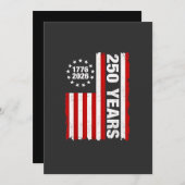 アメリカ独立250周年ヴィンテージ記念品 招待状 (正面/裏面)