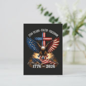 アメリカ独立250周年信仰と自由 ポストカード (スタンド正面)