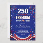 アメリカ独立250周年家族パーティー 招待状 (正面)