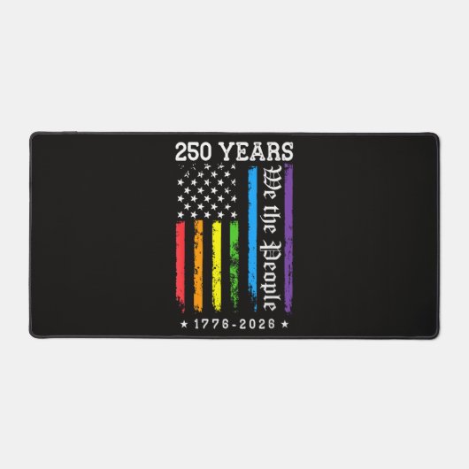 アメリカ独立250周年米国LGBTプロ デスクマット (正面)