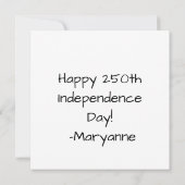 アメリカ独立250周年自由の女神オバマ愛国ストライプ (裏面)