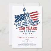 アメリカ独立250周年記念の招待状 招待状 (正面)
