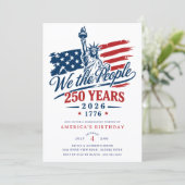 アメリカ独立250周年記念の招待状 招待状 (スタンド正面)