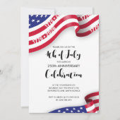 アメリカ独立250周年記念の7月4日祝賀会 招待状 (正面)