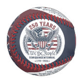 アメリカ独立250周年記念イーグルエンブレム 野球ボール (正面左)
