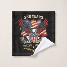 アメリカ独立250周年記念イーグルデザイン ウォッシュタオル