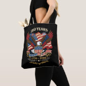 アメリカ独立250周年記念イーグルデザイン トートバッグ (クローズアップ)