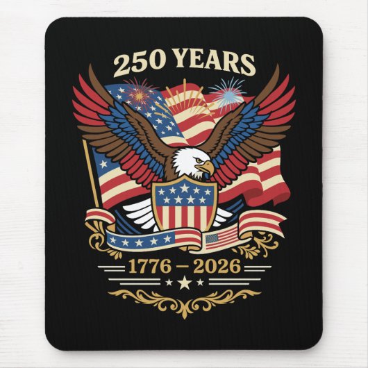 アメリカ独立250周年記念イーグルデザイン マウスパッド (正面)