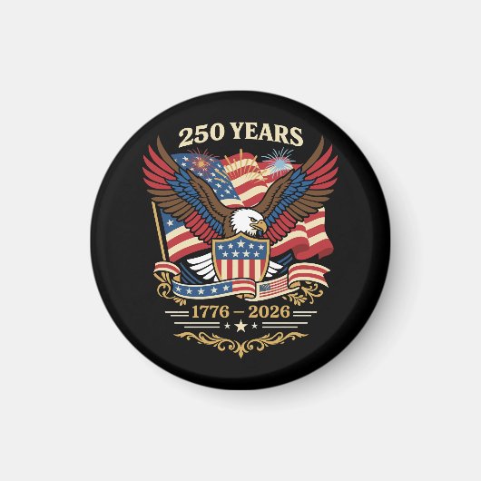 アメリカ独立250周年記念イーグルデザイン マグネット (正面)