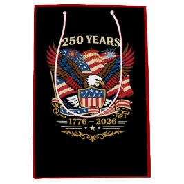 アメリカ独立250周年記念イーグルデザイン ミディアムペーパーバッグ