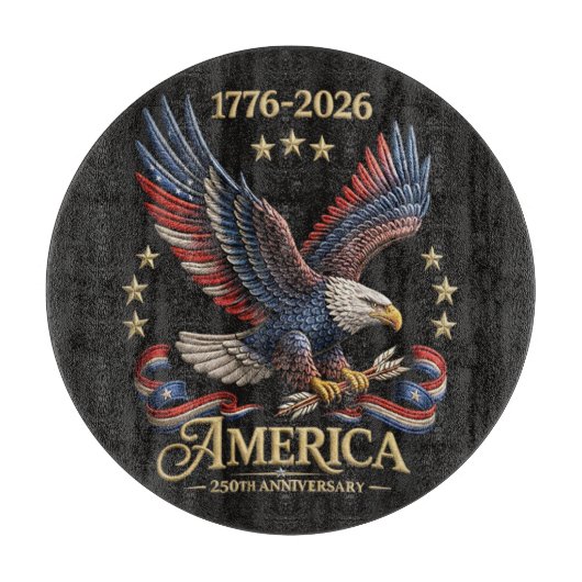 アメリカ独立250周年記念イーグル カッティングボード (正面)