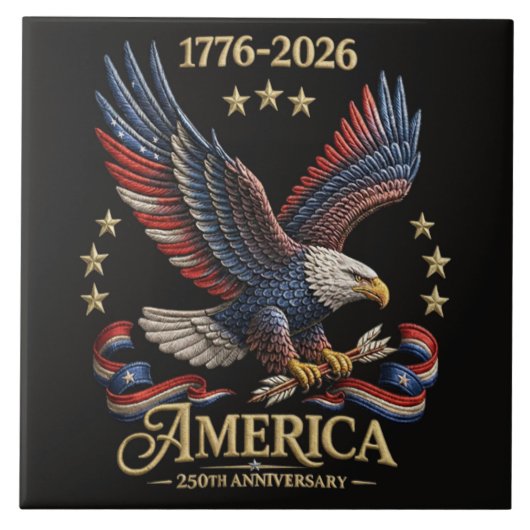 アメリカ独立250周年記念イーグル タイル (正面)