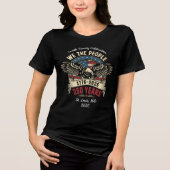 アメリカ独立250周年記念イーグル 女性用 トライブレンドTシャツ (正面)