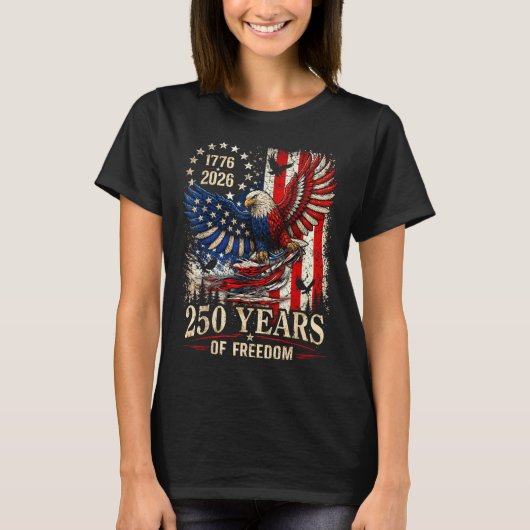 アメリカ独立250周年記念イーグル Tシャツ (正面)