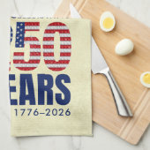 アメリカ独立250周年記念グッズ キッチンタオル (四つ折り)