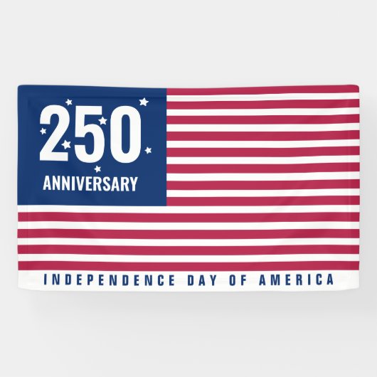 アメリカ独立250周年記念セミクインセンテニアル 横断幕 (横)