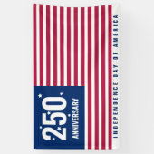 アメリカ独立250周年記念セミクインセンテニアル 横断幕 (縦)