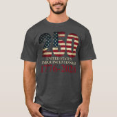 アメリカ独立250周年記念セミクインセントニアル Tシャツ (正面)
