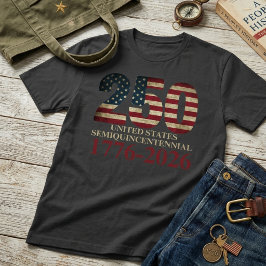 アメリカ独立250周年記念セミクインセントニアル Tシャツ