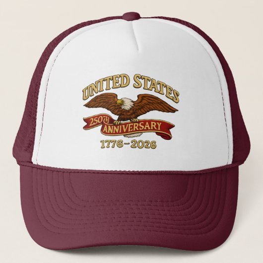 アメリカ独立250周年記念ダッドキャップ 1776–2026 キャップ (正面)