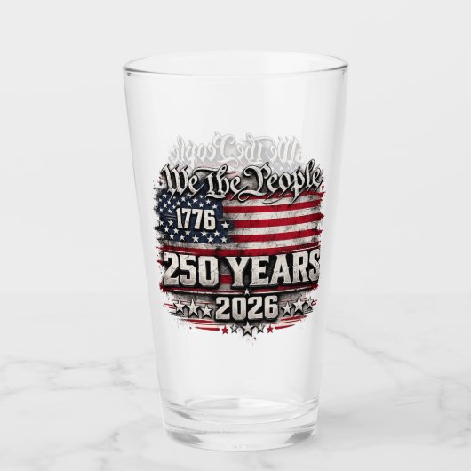 アメリカ独立250周年記念デザイン タンブラーグラス (正面)