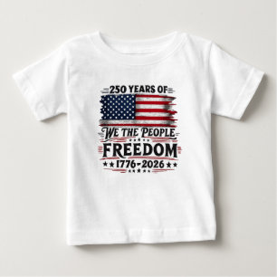 アメリカ独立250周年記念デザイン ベビーTシャツ