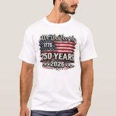 アメリカ独立250周年記念デザイン Tシャツ (正面)