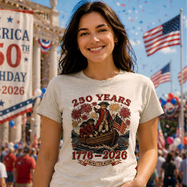 アメリカ独立250周年記念パトリオティックウィメンズ トライブレンドTシャツ