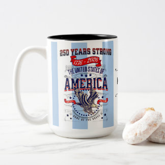 アメリカ独立250周年記念パトリオティックカスタムグッズ ツートーンマグカップ
