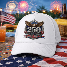 アメリカ独立250周年記念パトリオティックシルバーエンブレム キャップ
