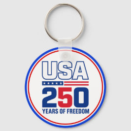 アメリカ独立250周年記念パトリオティックフラグデザイン キーホルダー