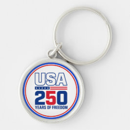 アメリカ独立250周年記念パトリオティックフラグデザイン キーホルダー